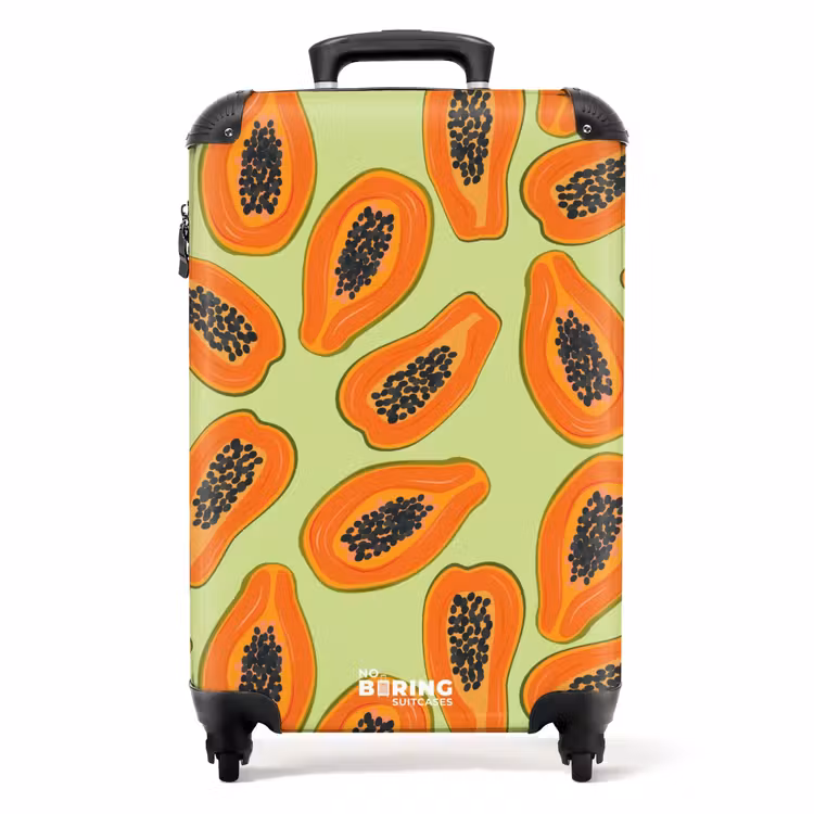 Koffer - Summer memories - Papaja's op een groene achtergrond — 1