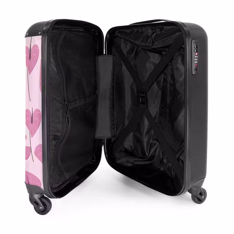 Koffer - Summer memories - Roze anthurium patroon — 3