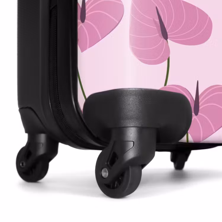 Koffer - Summer memories - Roze anthurium patroon — 6