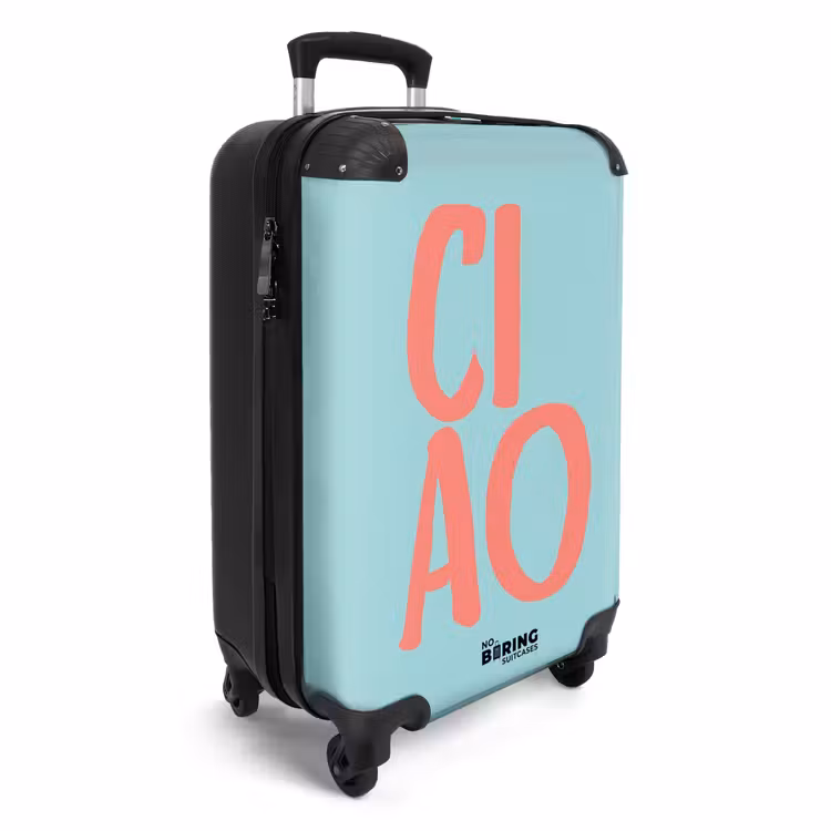 Koffer - Quotes - Ciao aqua blauw — 4