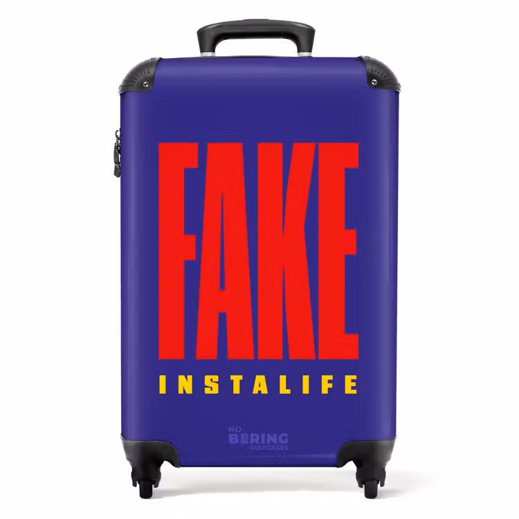 Koffer - Quotes - Fake instalife diep paars — 1