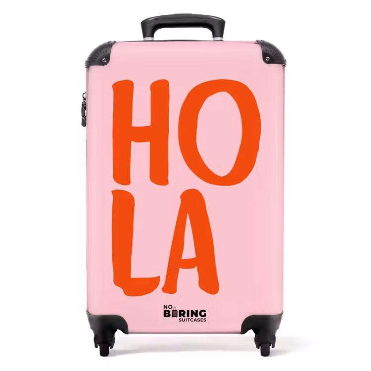 Koffer - Quotes - Hola licht roze — 1