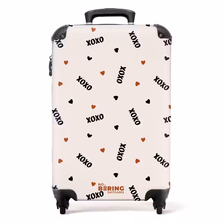 Koffer - XOXO op beige — 1