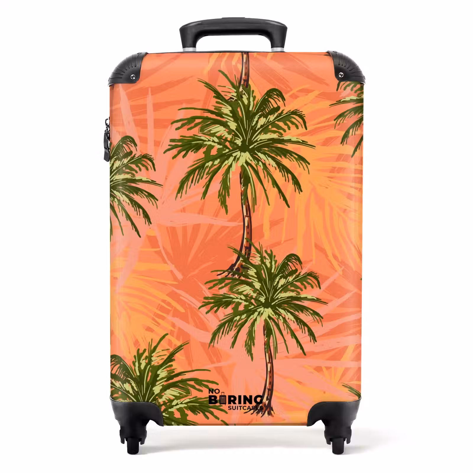 Koffer - Palmbomen met fleurige achtergrond. — 1