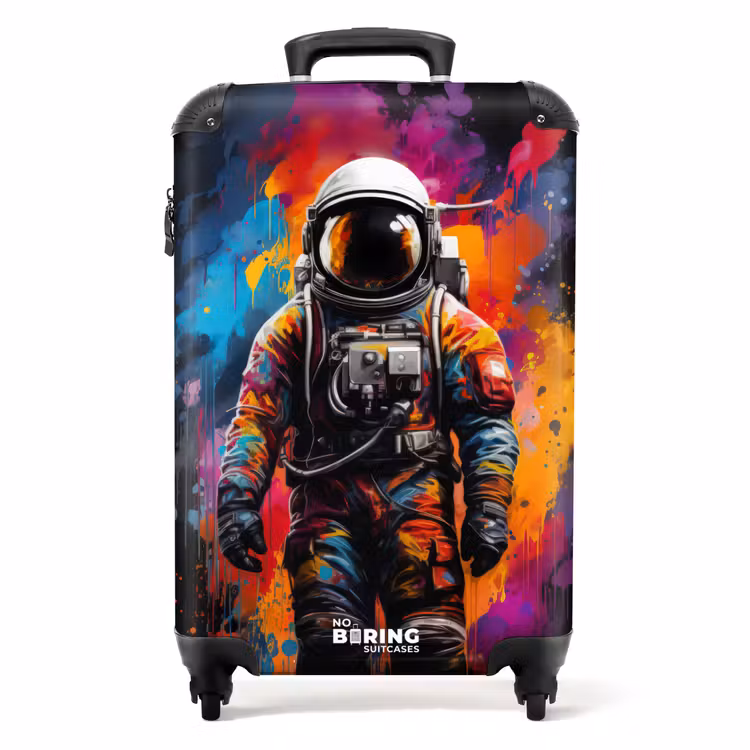 Koffer - Astronaut omringd door graffiti — 1