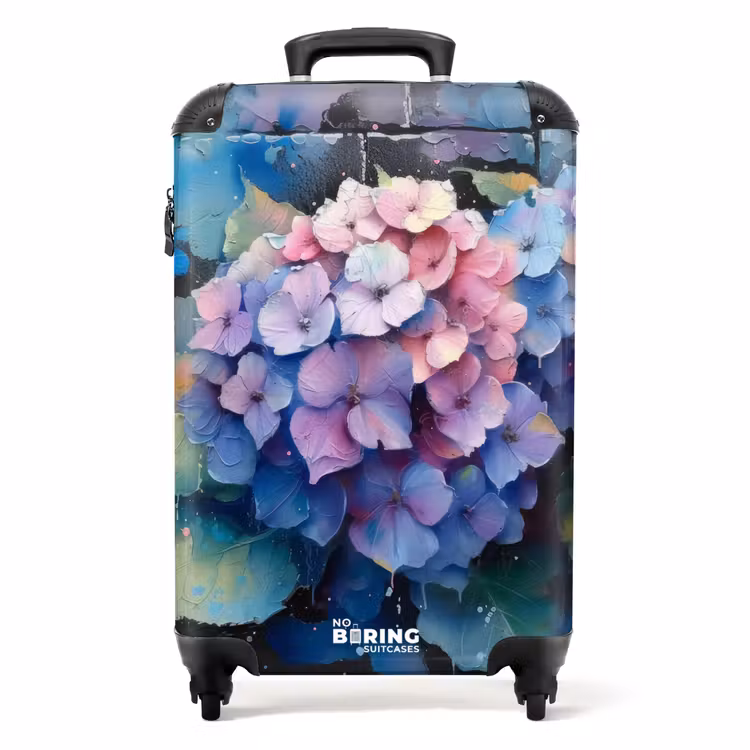 Koffer - Hortensia bloemen in graffiti stijl — 1