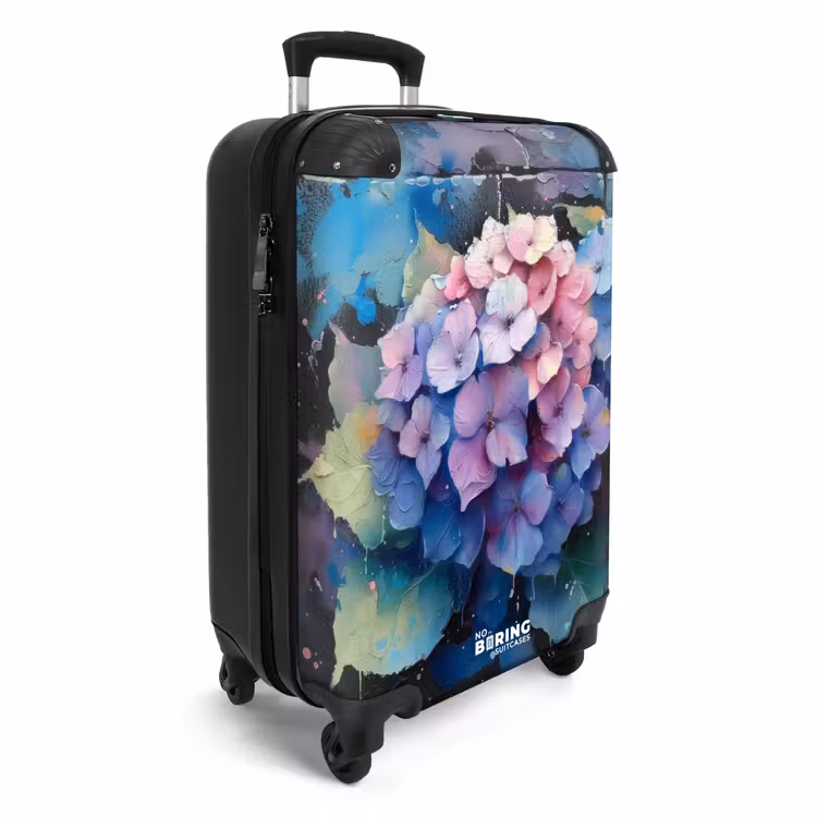 Koffer - Hortensia bloemen in graffiti stijl — 4