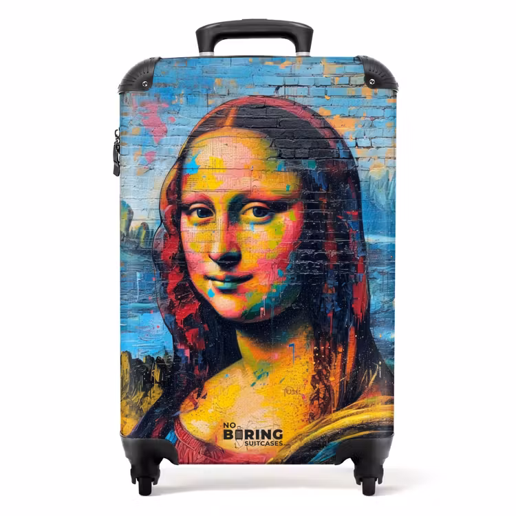 Koffer - Kleurrijke Mona Lisa in graffiti stijl — 1
