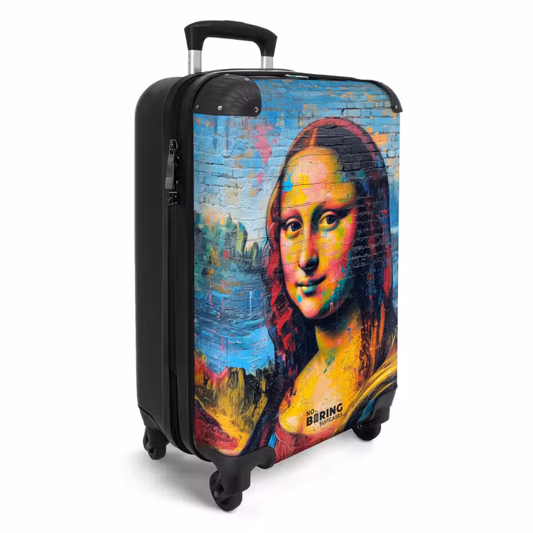 Koffer - Kleurrijke Mona Lisa in graffiti stijl — 4