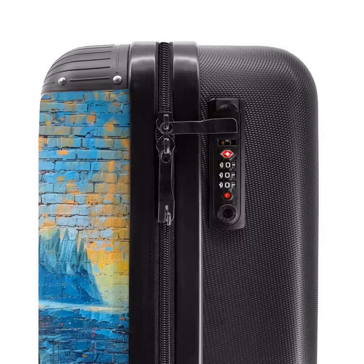 Koffer - Kleurrijke Mona Lisa in graffiti stijl — 5