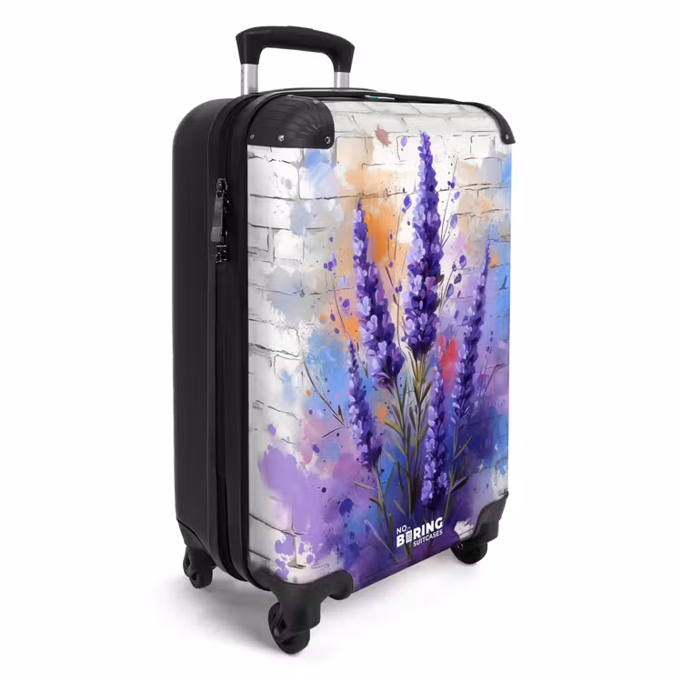 Koffer - Paarse lavendel in graffiti stijl — 4