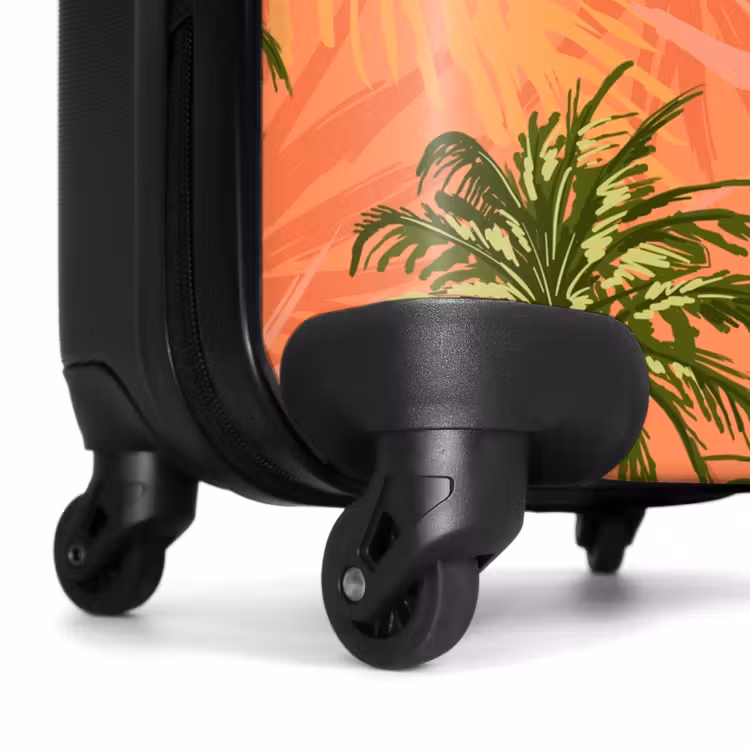 Koffer - Palmbomen met fleurige achtergrond. — 6
