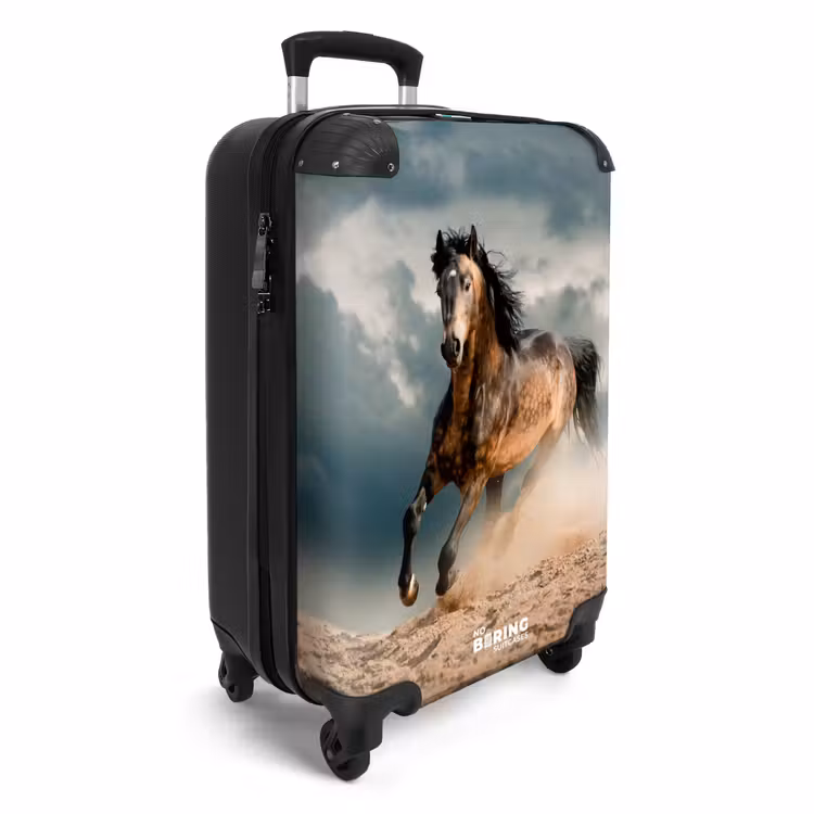 Koffer - Rennend bruin paard — 4