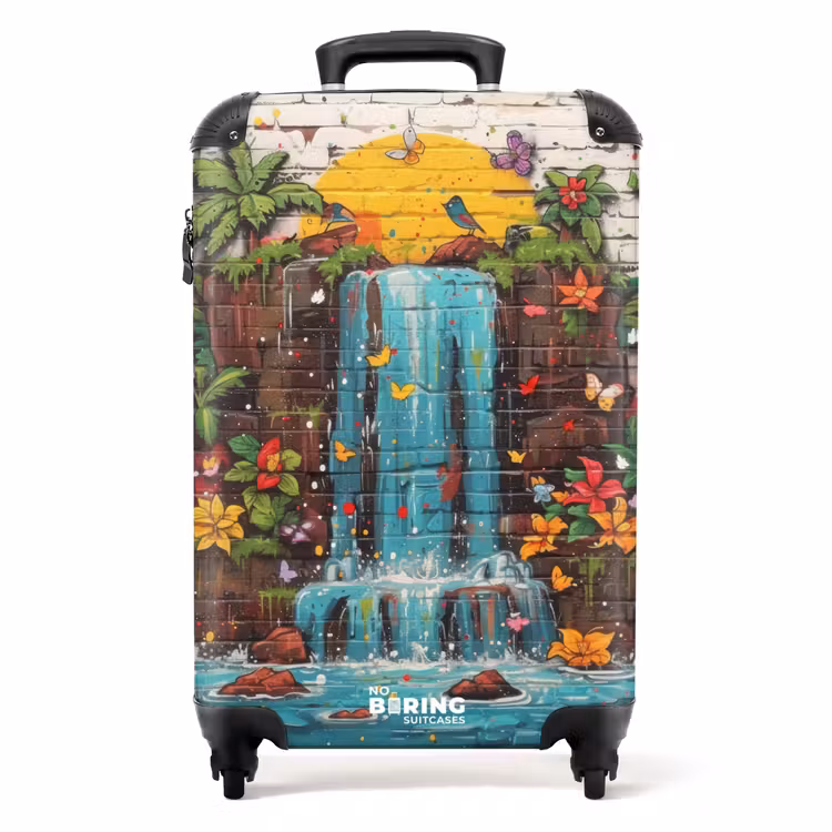 Koffer - Waterval in graffiti stijl — 1