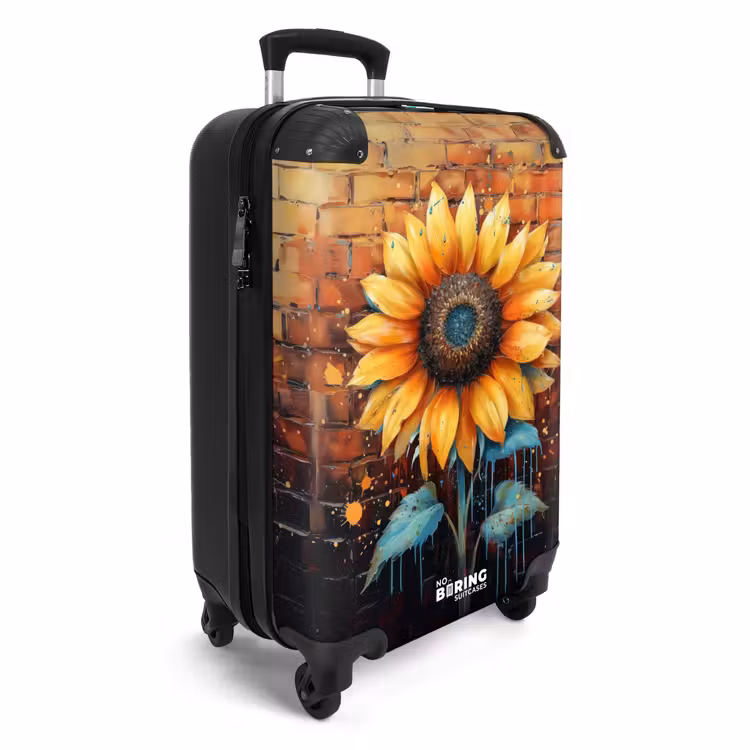 Koffer - Zonnebloem in graffiti stijl — 4