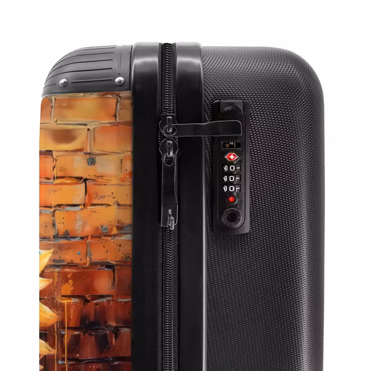 Koffer - Zonnebloem in graffiti stijl — 5