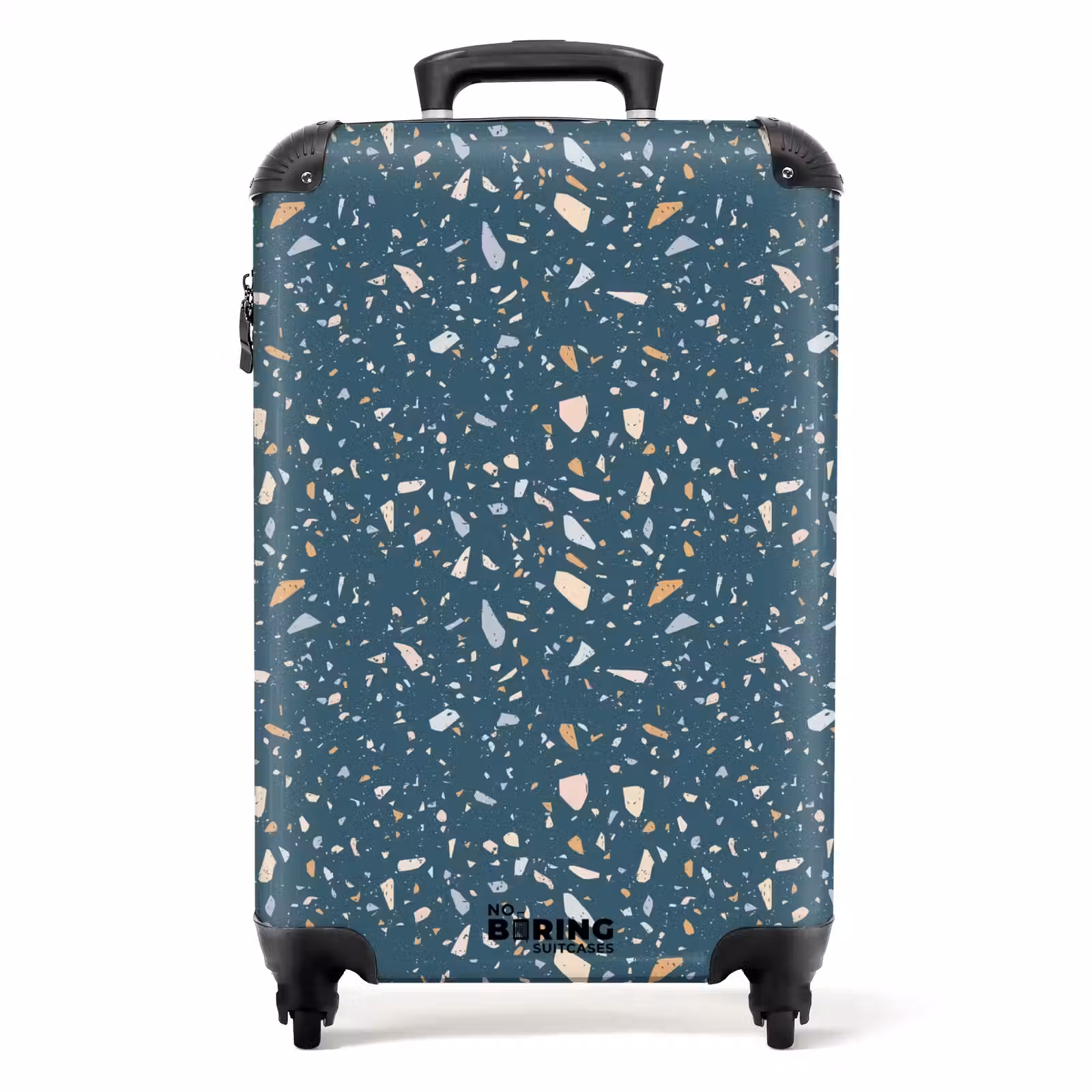 Koffer - Terrazzo patroon groen met pastel — 1