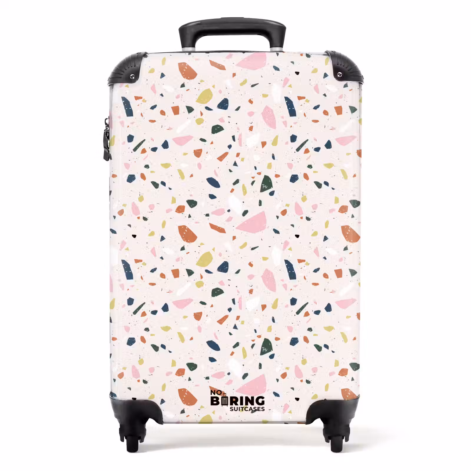 Koffer - Terrazzo patroon kleurrijk licht roze — 1