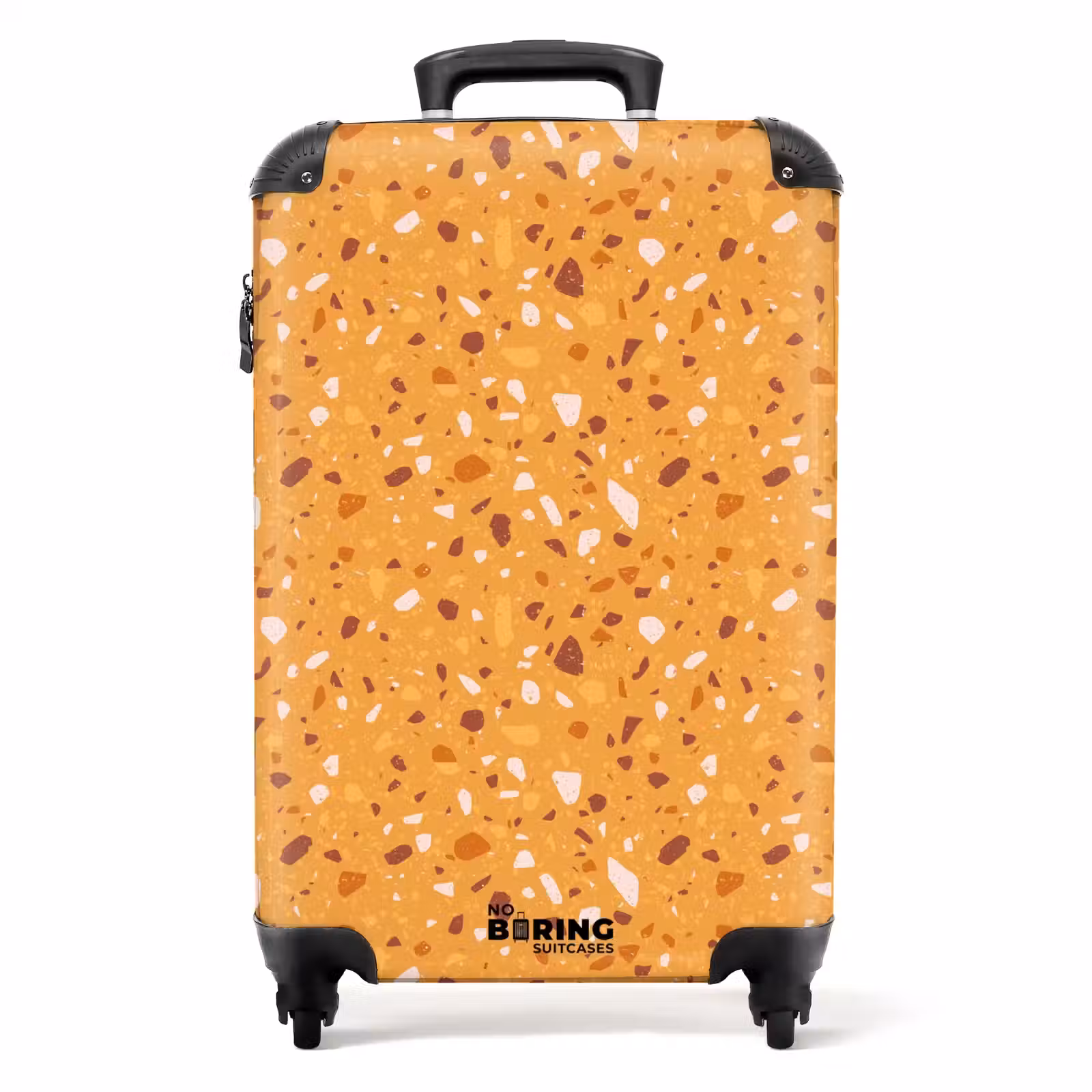 Koffer - Terrazzo patroon veelkleurig geel — 1