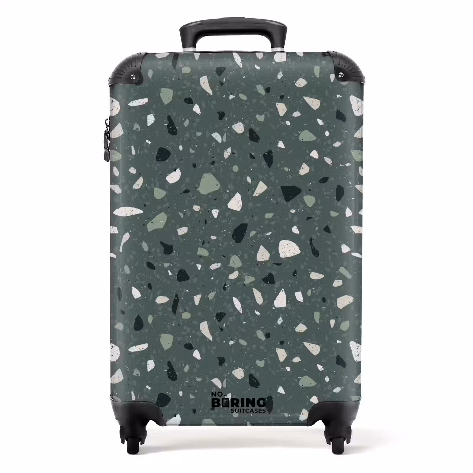 Koffer - Terrazzo patroon veelkleurig groen — 1