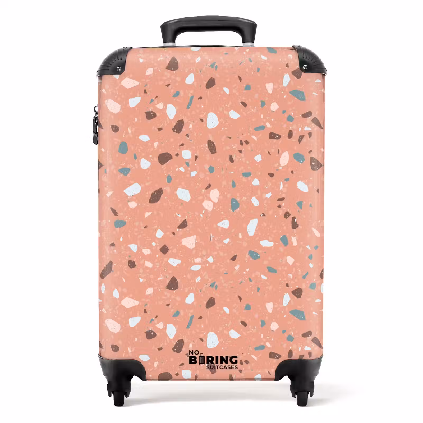 Koffer - Terrazzo patroon veelkleurig roze — 1