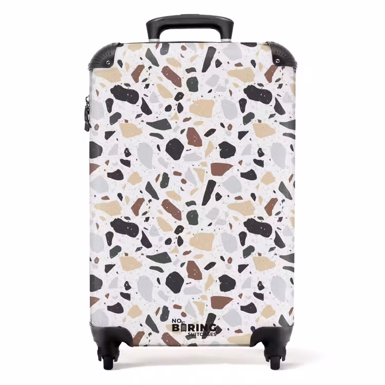 Koffer - Terrazzo natuurlijk kleurpatroon — 1
