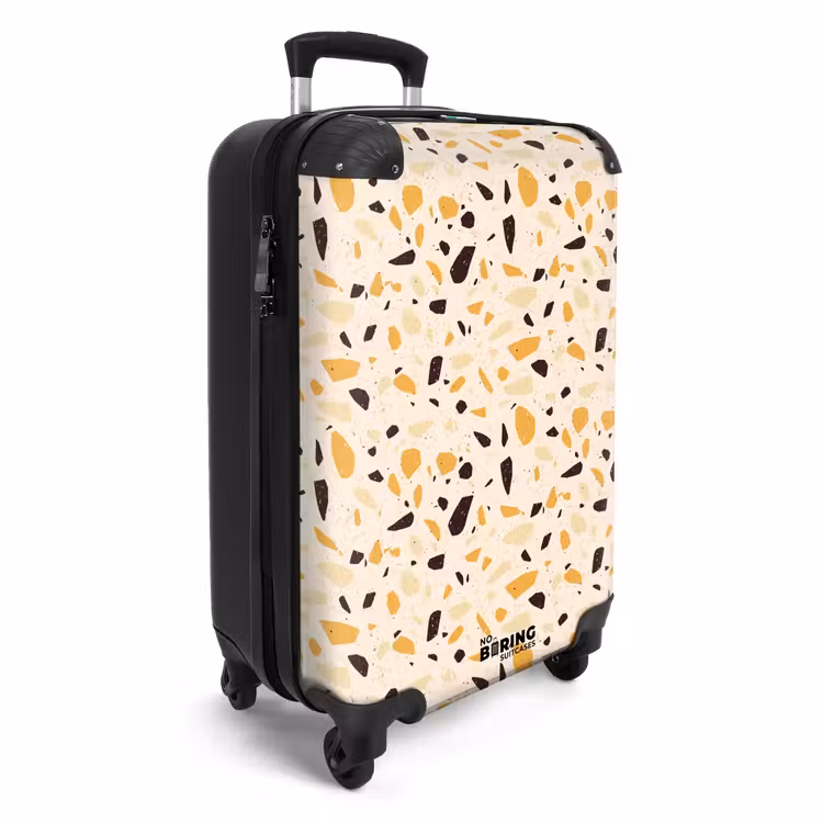 Koffer - Terrazzo patroon geel — 4