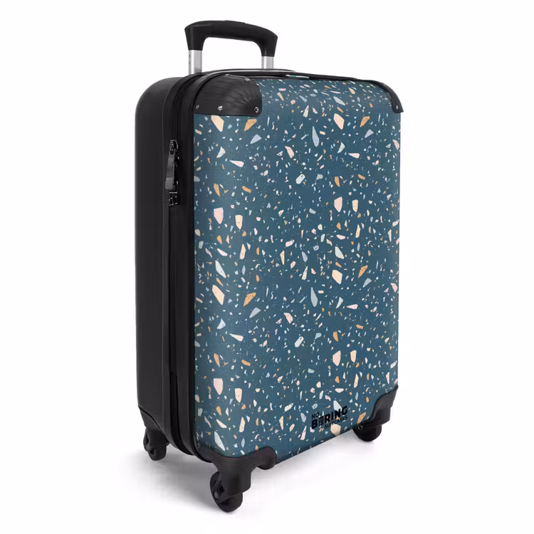 Koffer - Terrazzo patroon groen met pastel — 4