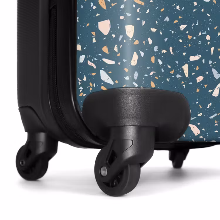 Koffer - Terrazzo patroon groen met pastel — 6