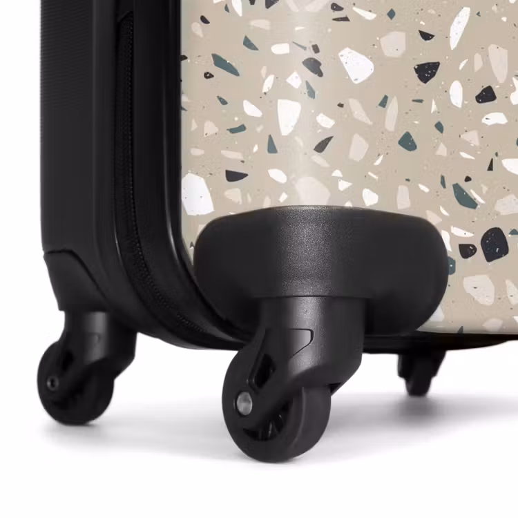 Koffer - Terrazzo patroon kleurrijk grijs groen — 6