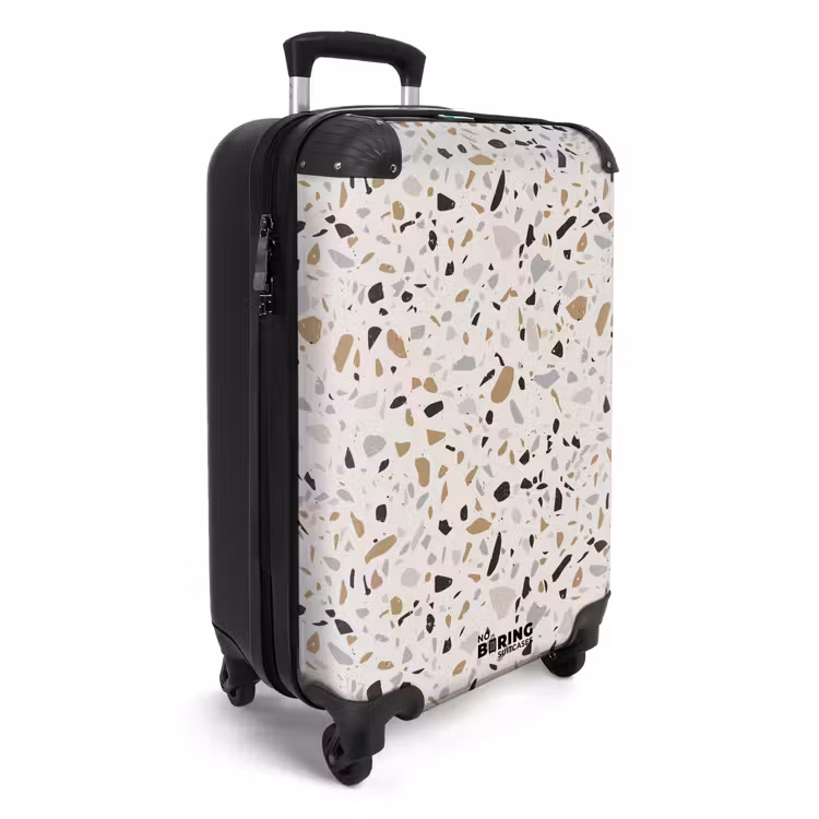 Koffer - Terrazzo patroon natuurlijk beige — 4