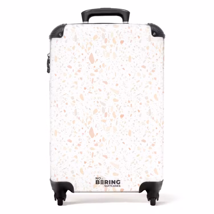 Koffer - Terrazzo patroon perzik — 1