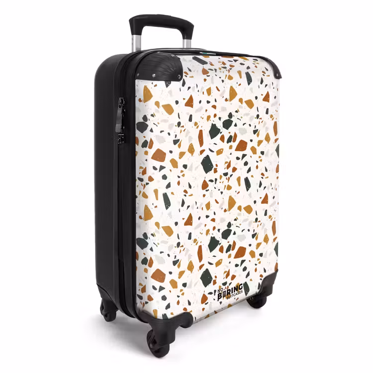 Koffer - Terrazzo patroon roest oker — 4