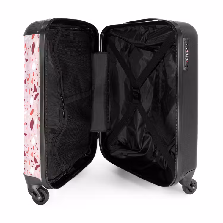 Koffer - Terrazzo patroon roze — 3
