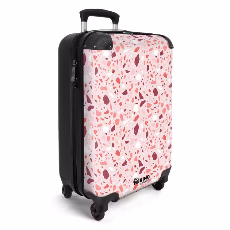 Koffer - Terrazzo patroon roze — 4