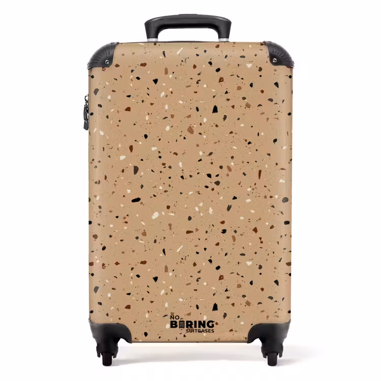 Koffer - Terrazzo patroon veelkleurig beige — 1