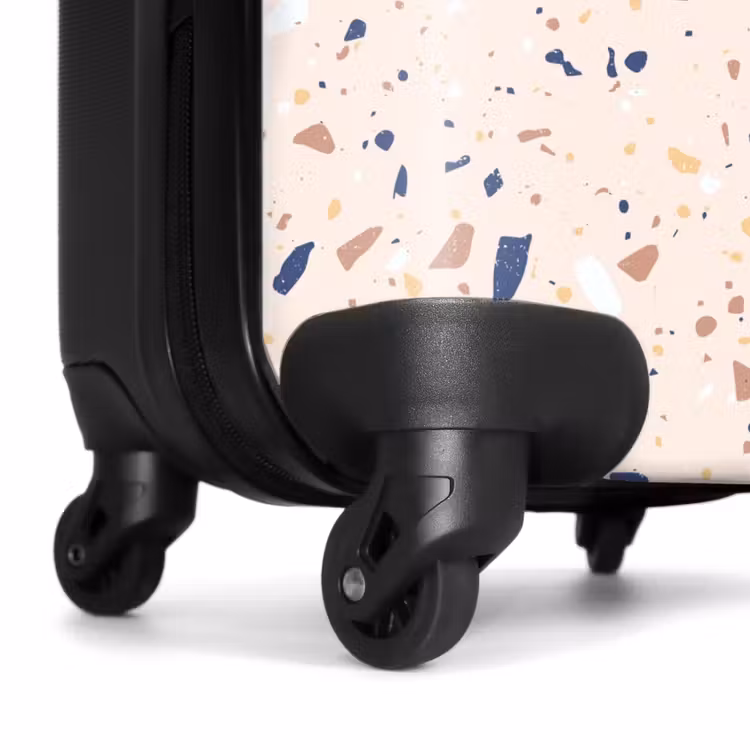 Koffer - Terrazzo patroon veelkleurig blauw — 6