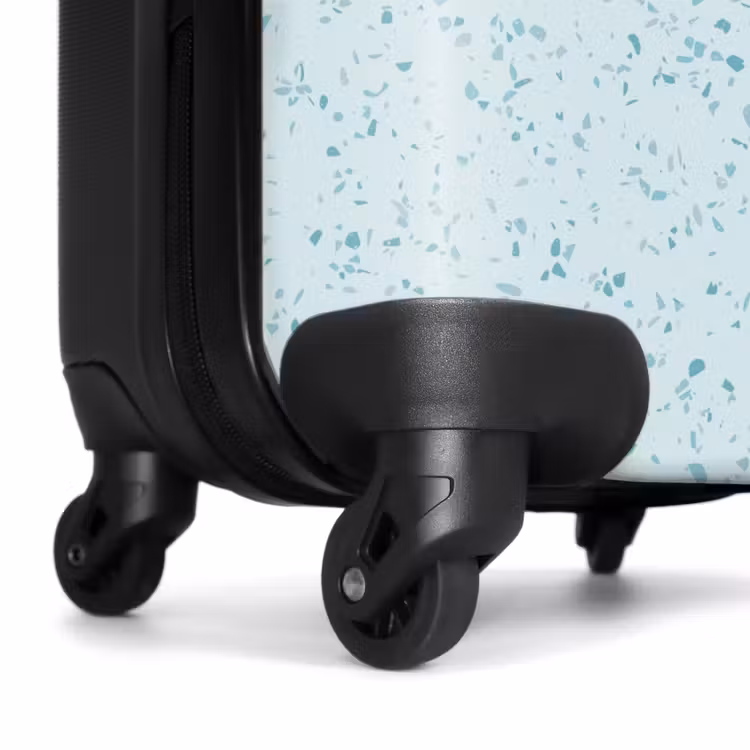 Koffer - Terrazzo patroon veelkleurig blauw en groen — 6