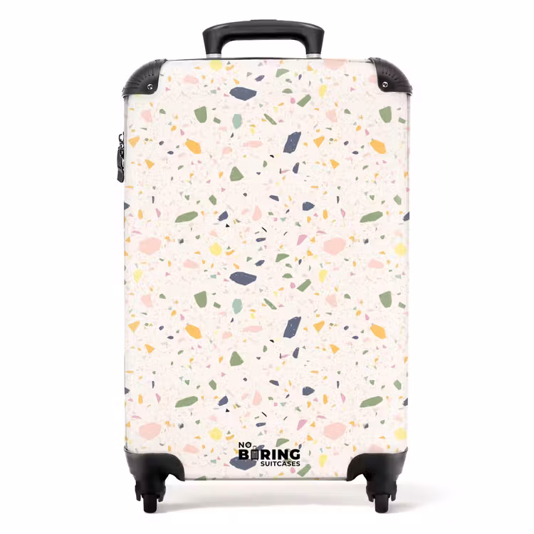 Koffer - Terrazzo patroon veelkleurig confetti — 1