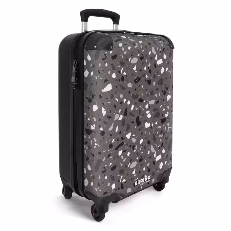 Koffer - Terrazzo patroon veelkleurig donkergrijs — 4
