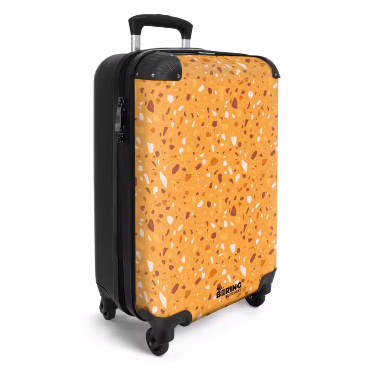 Koffer - Terrazzo patroon veelkleurig geel — 4