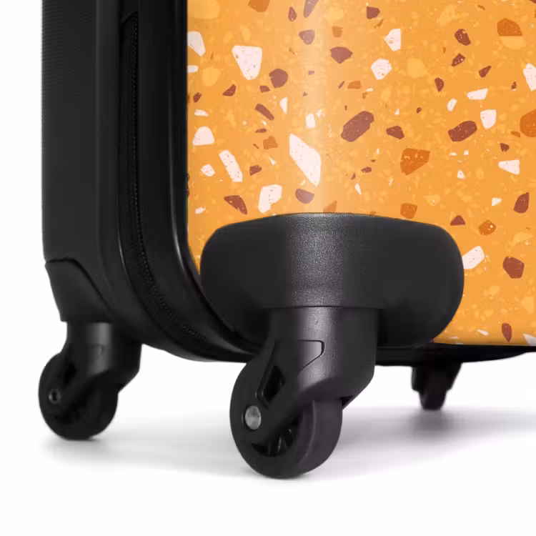 Koffer - Terrazzo patroon veelkleurig geel — 6