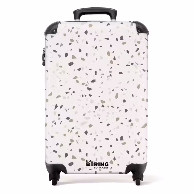 Koffer - Terrazzo patroon veelkleurig grijs — 1