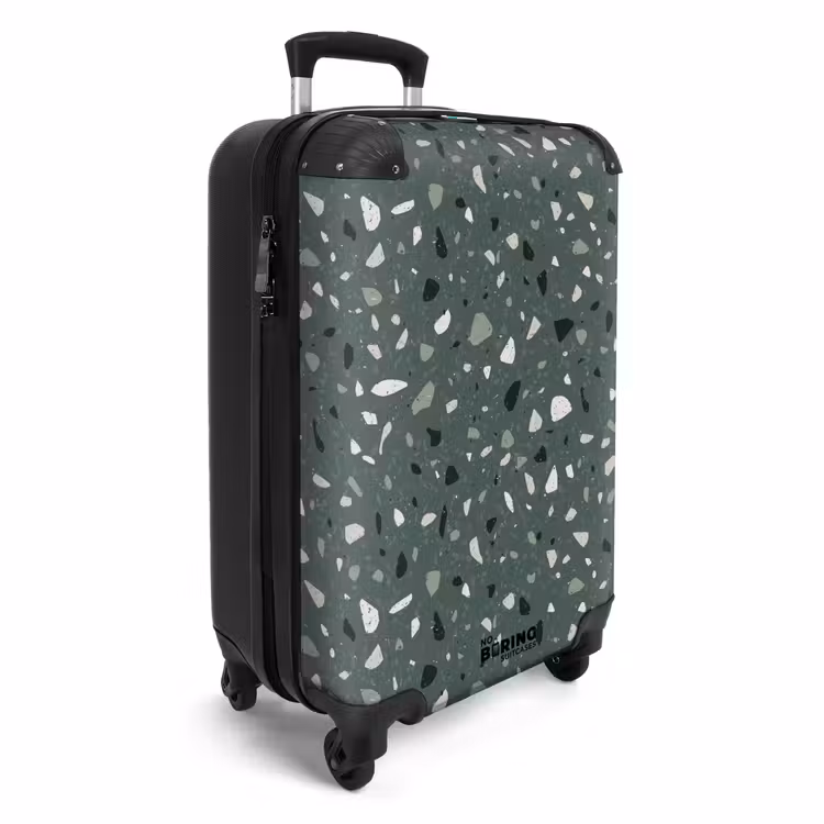 Koffer - Terrazzo patroon veelkleurig groen — 4