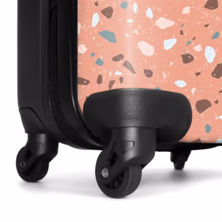 Koffer - Terrazzo patroon veelkleurig roze — 6