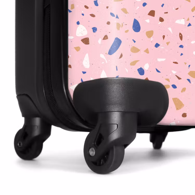 Koffer - Terrazzo patroon veelkleurig roze en blauw — 6