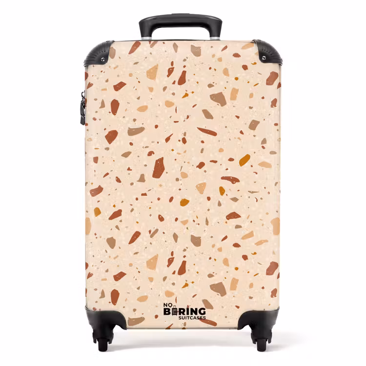 Koffer - Terrazzo patroon veelkleurig terra — 1