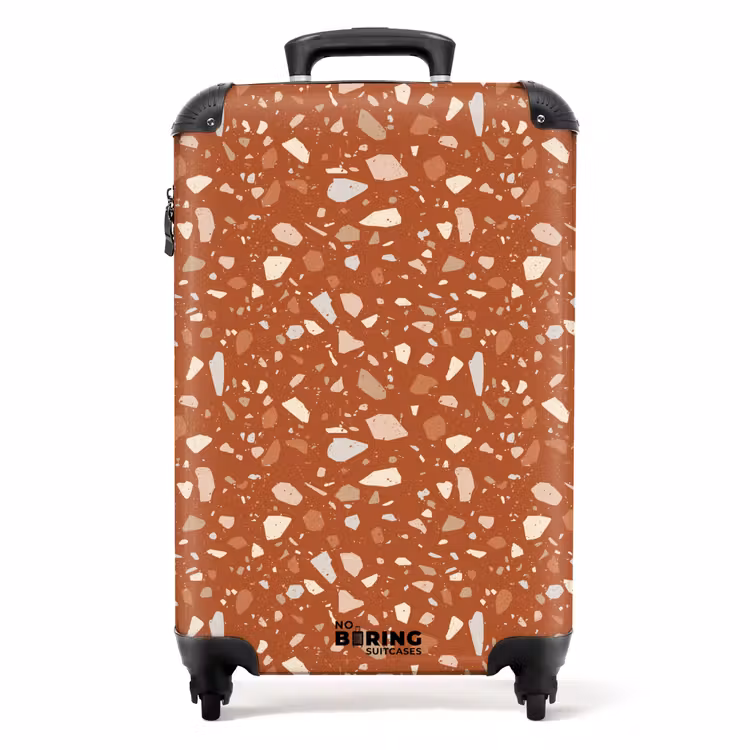 Koffer - Terrazzo patroon veelkleurig terracotta — 1