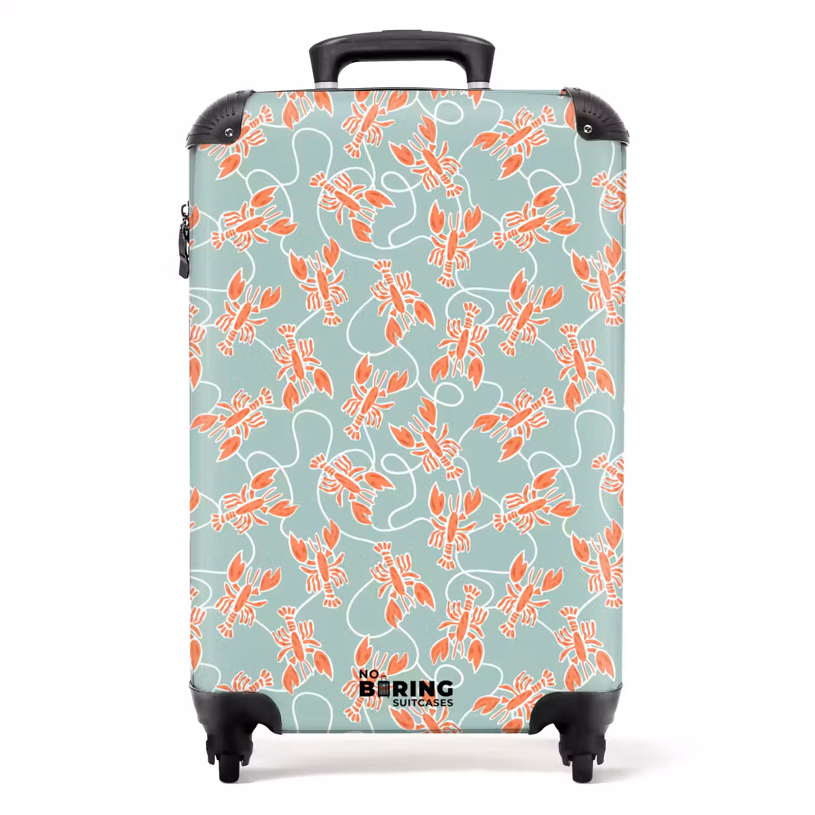 Koffer - Kreeft print groen — 1
