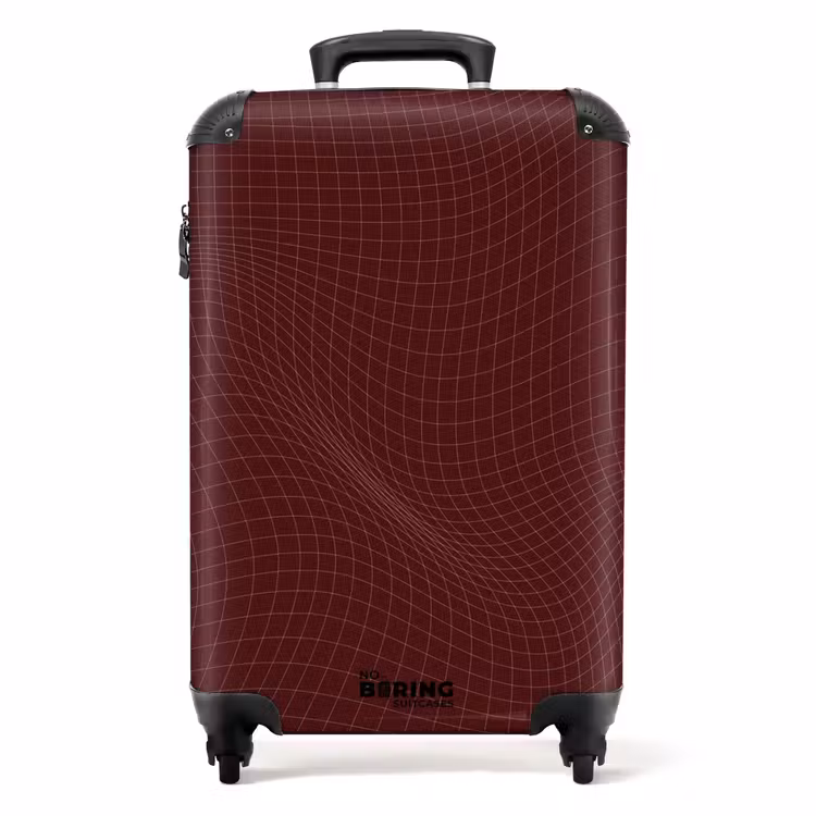 Koffer - Abstract - Rood gridpatroon — 1